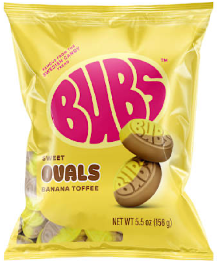 Bubs® Sweet Ovals Banana Toffee