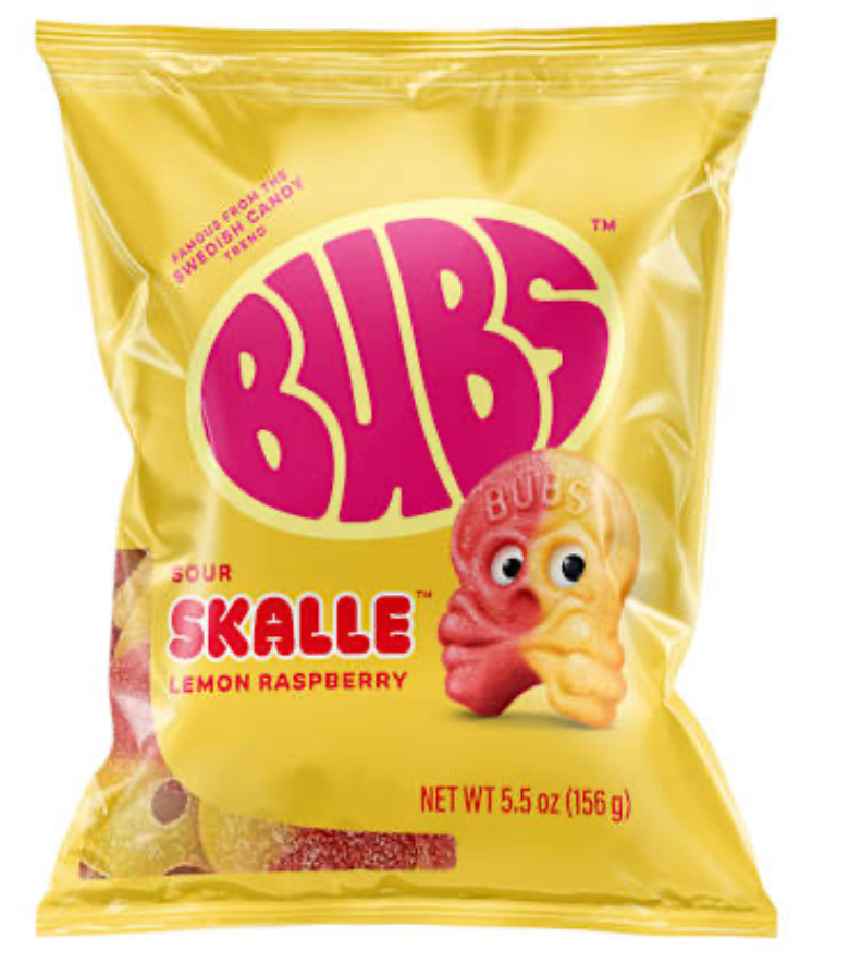 Swedish Bubs® Sour Skalle™ Lemon Raspberry 5.5oz